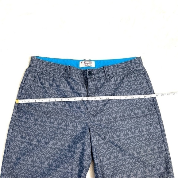 Penguin Navy Palm Tree Patterned Lightweight Hybrid Casual Summer Shorts Size 36 - Picture 12 of 16